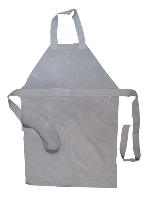 Lbib Suede Leather Bib Apron With Suede Ties