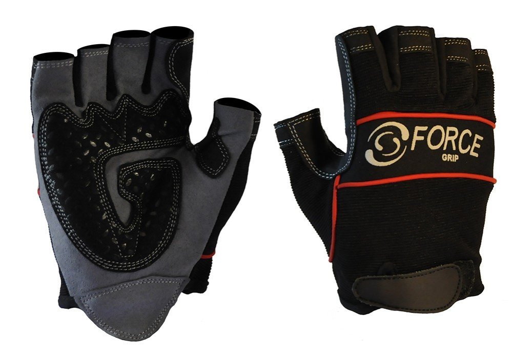 Fingerless Mechanics Glove, Black - NZ Packaging