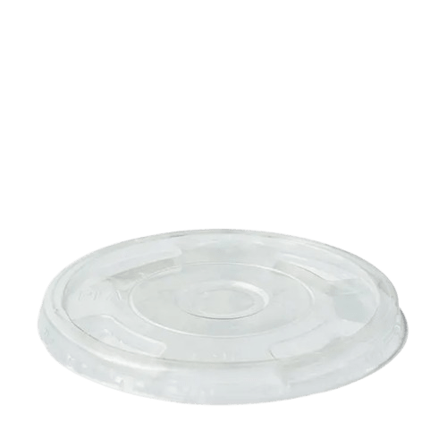 Flat Lid with x-slot, Clear, 300-700ml (1000) - NZ Packaging