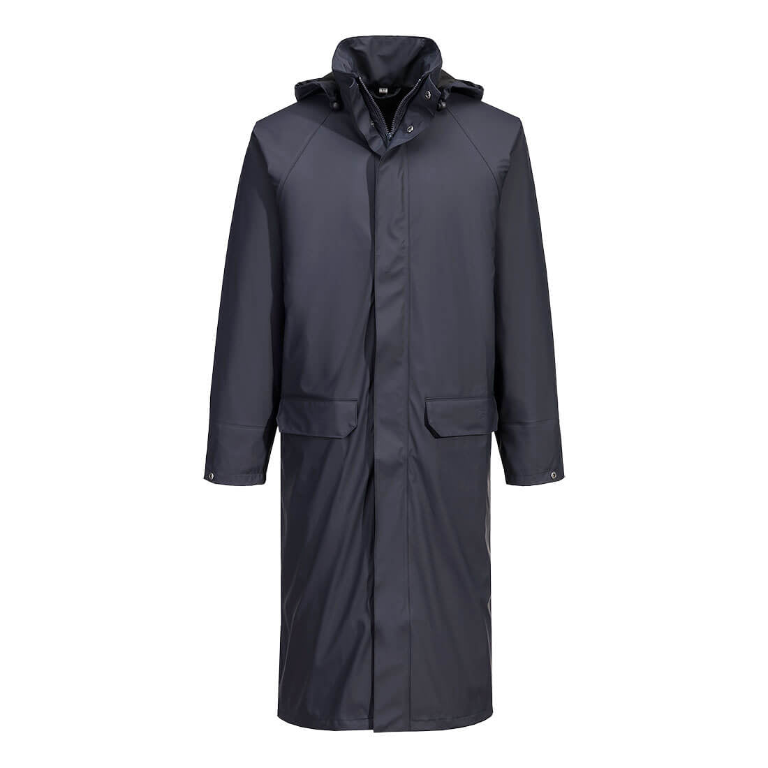Flexatex Chem Long Coat, Navy - NZ Packaging