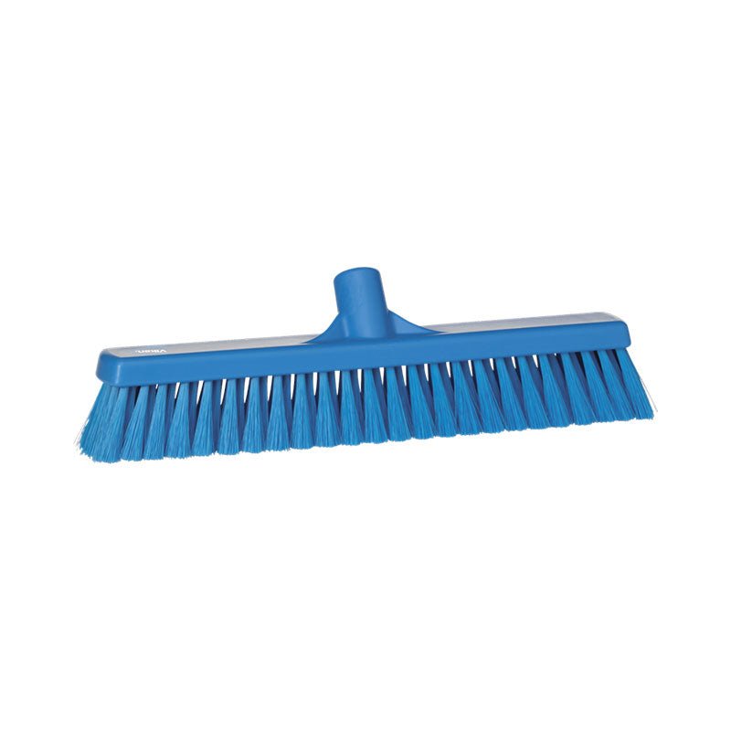 Floor Broom, Vikan, Blue, 435MM, Medium - NZ Packaging