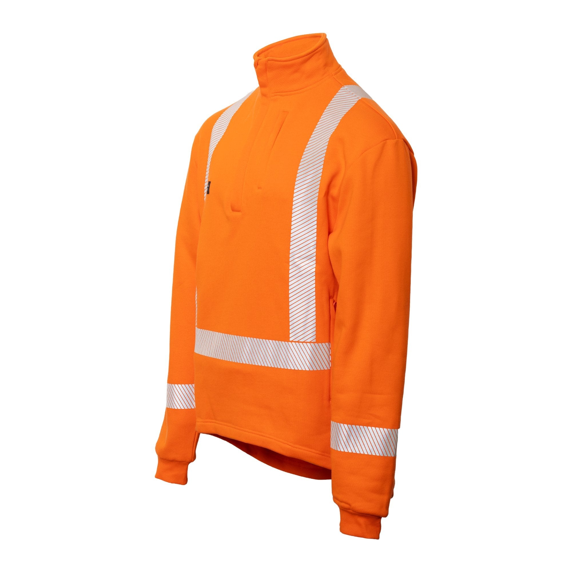 Fr Cotton Fleece Jacket, 410gsm Orange Ttmc, 22 Cal - NZ Packaging