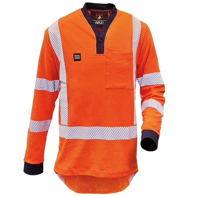 Fr Poloshirt 240gsm Cotton, Orange Ttmc, 12 Cal - NZ Packaging