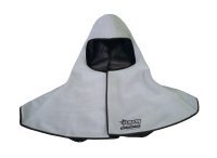Fusion Welders Hood/Snood Grey Leather, Kevlar Stitched - NZ Packaging