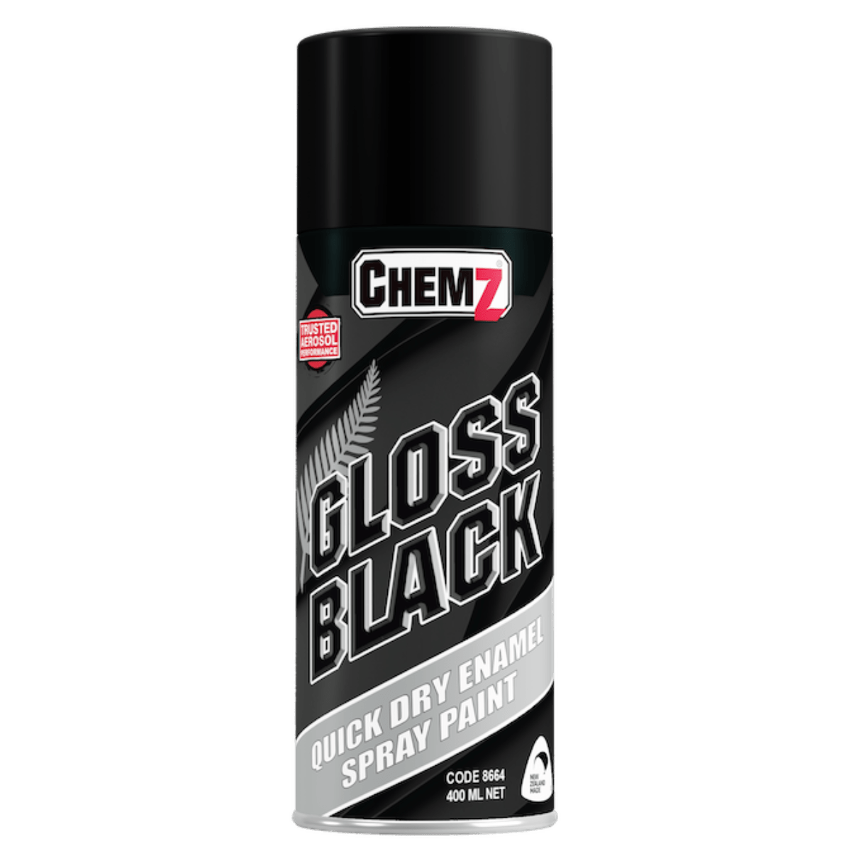 Gloss Black Paint, Aerosol - NZ Packaging