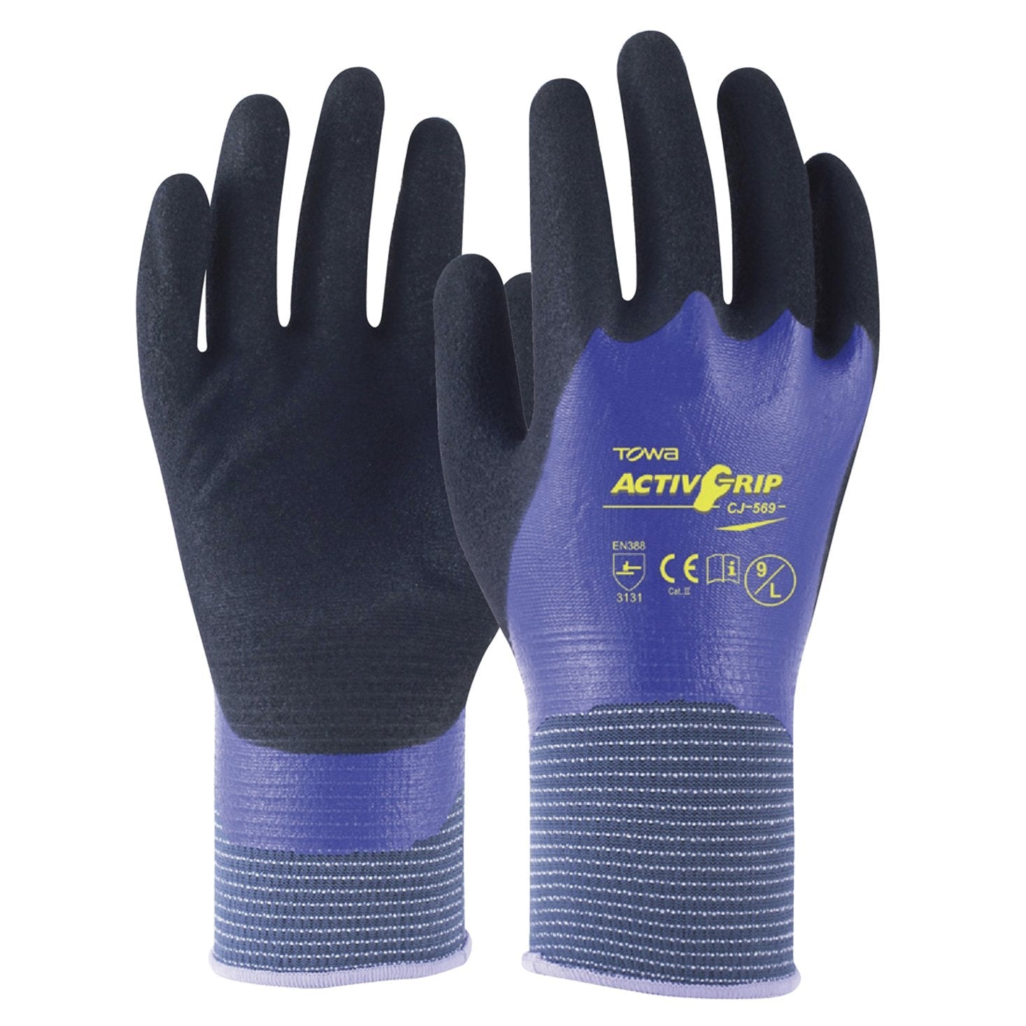 Glove Ag569 Activgrip Nitrile Double Full Dip With Microfinish Coating - NZ Packaging