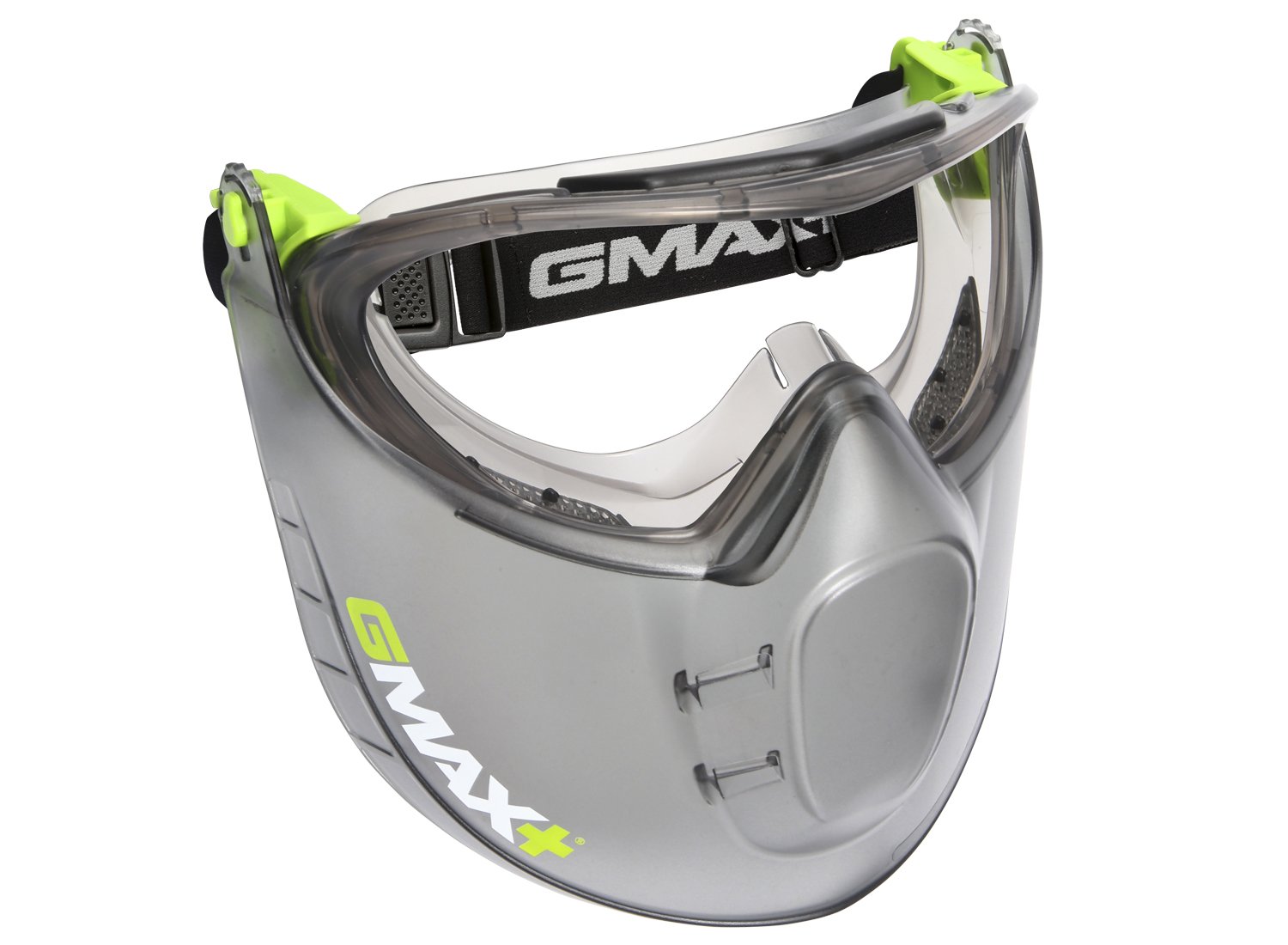Gmax Faceshield Clear Af Lens Vented Goggle , Flip-Up Faceshield , Impact/Splash Protection, As/Nzs1337.1 Cert - Clear - NZ Packaging