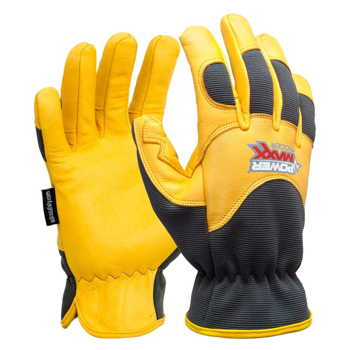 Gold Powermaxx Rigger Soft Durable Premium Leather Work Glove - NZ Packaging