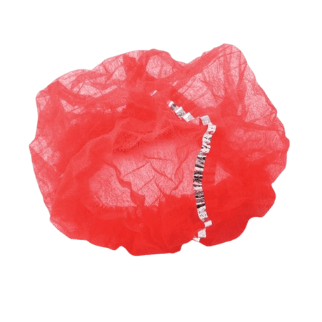 Hair Net, Red, Metal Detectable (100) - NZ Packaging