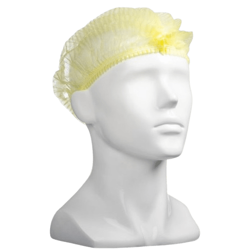 Hair Net, Yellow, 530mm Wide, 12gsm (1000) - NZ Packaging