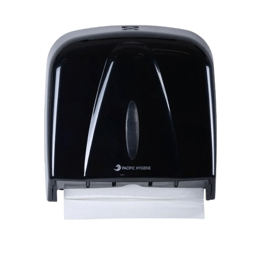 Hand Towel Dispenser Ultra 30cm x 26cm x 8cm Black (D55B) - NZ Packaging