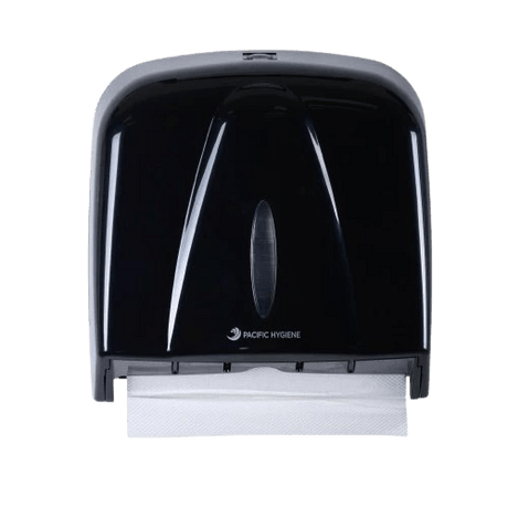 Hand Towel Dispenser Ultra 30cm x 26cm x 8cm Black (D55B) - NZ Packaging