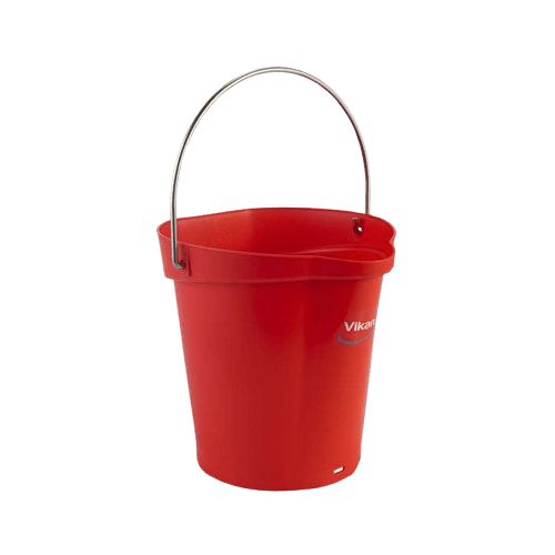 Heavy-Duty Bucket, Red, 258mm X 260mm X 270mm, 6L - NZ Packaging