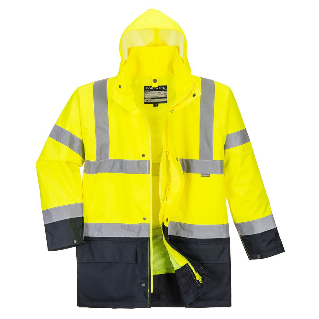 Hi-Vis 5-in-1 Contrast Essential Jacket, Yellow/Black - NZ Packaging