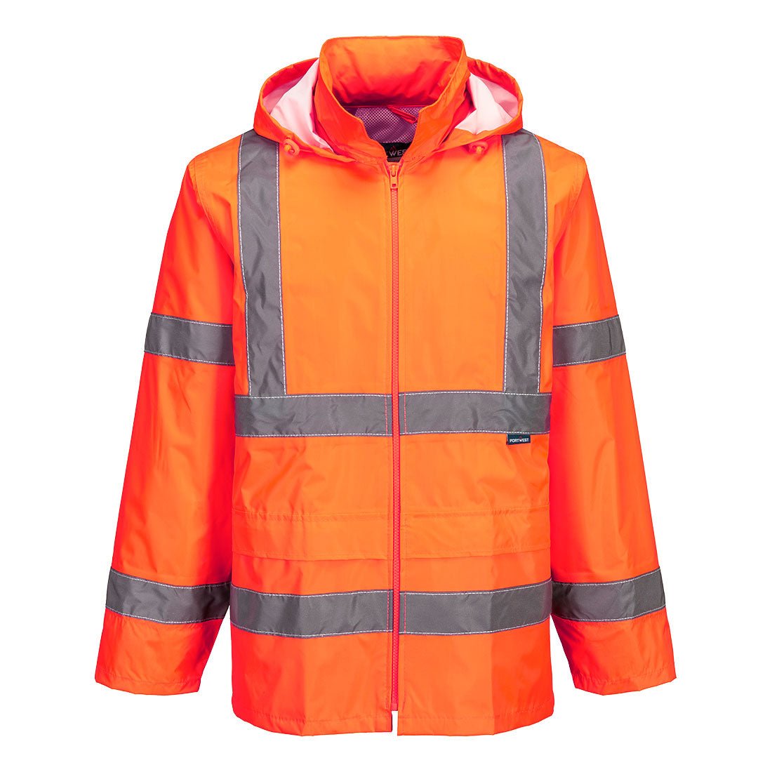 Hi-Vis Rain Jacket, Orange - NZ Packaging