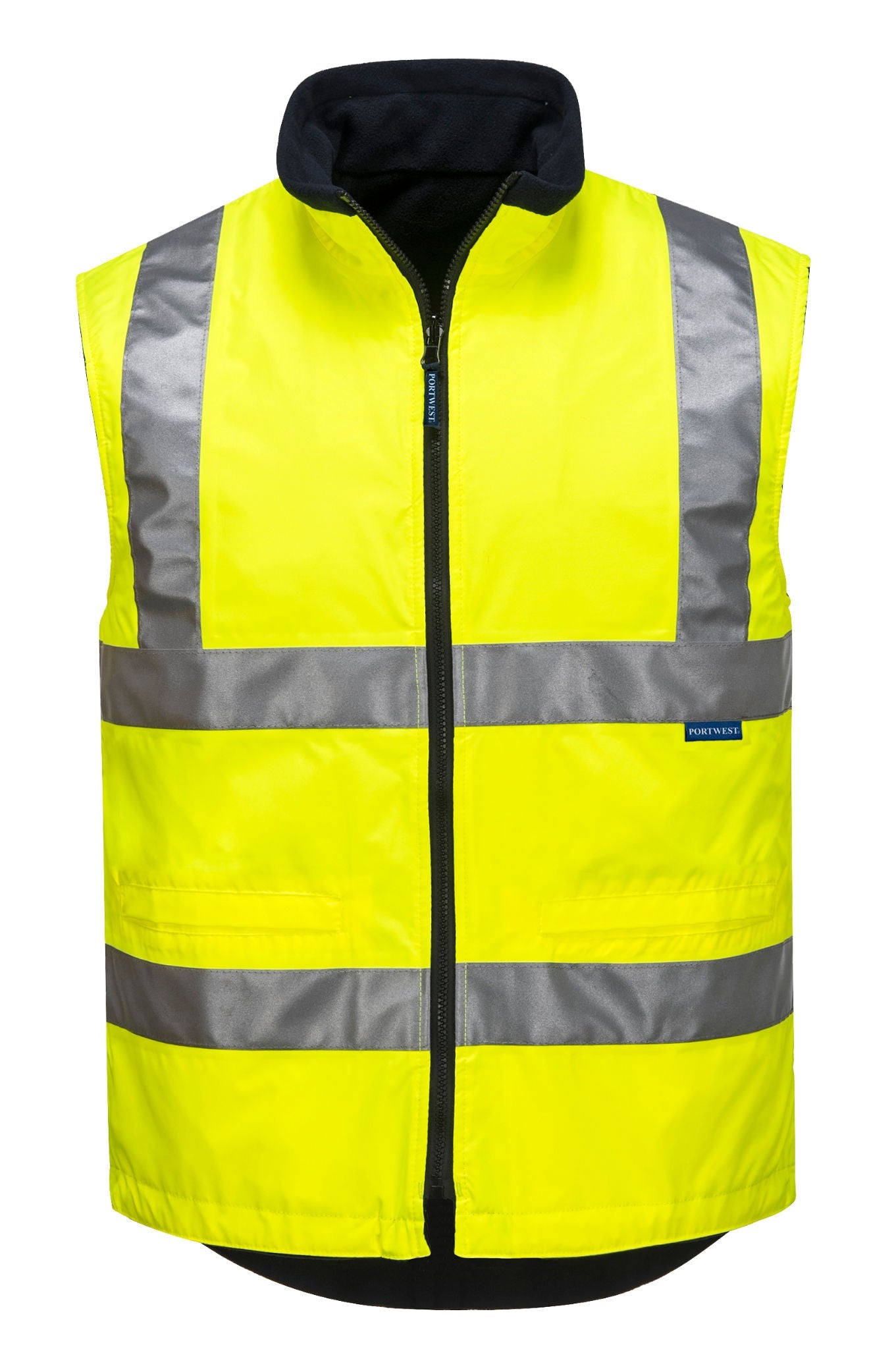 Hi-Vis Reversible Vest, Yellow - NZ Packaging
