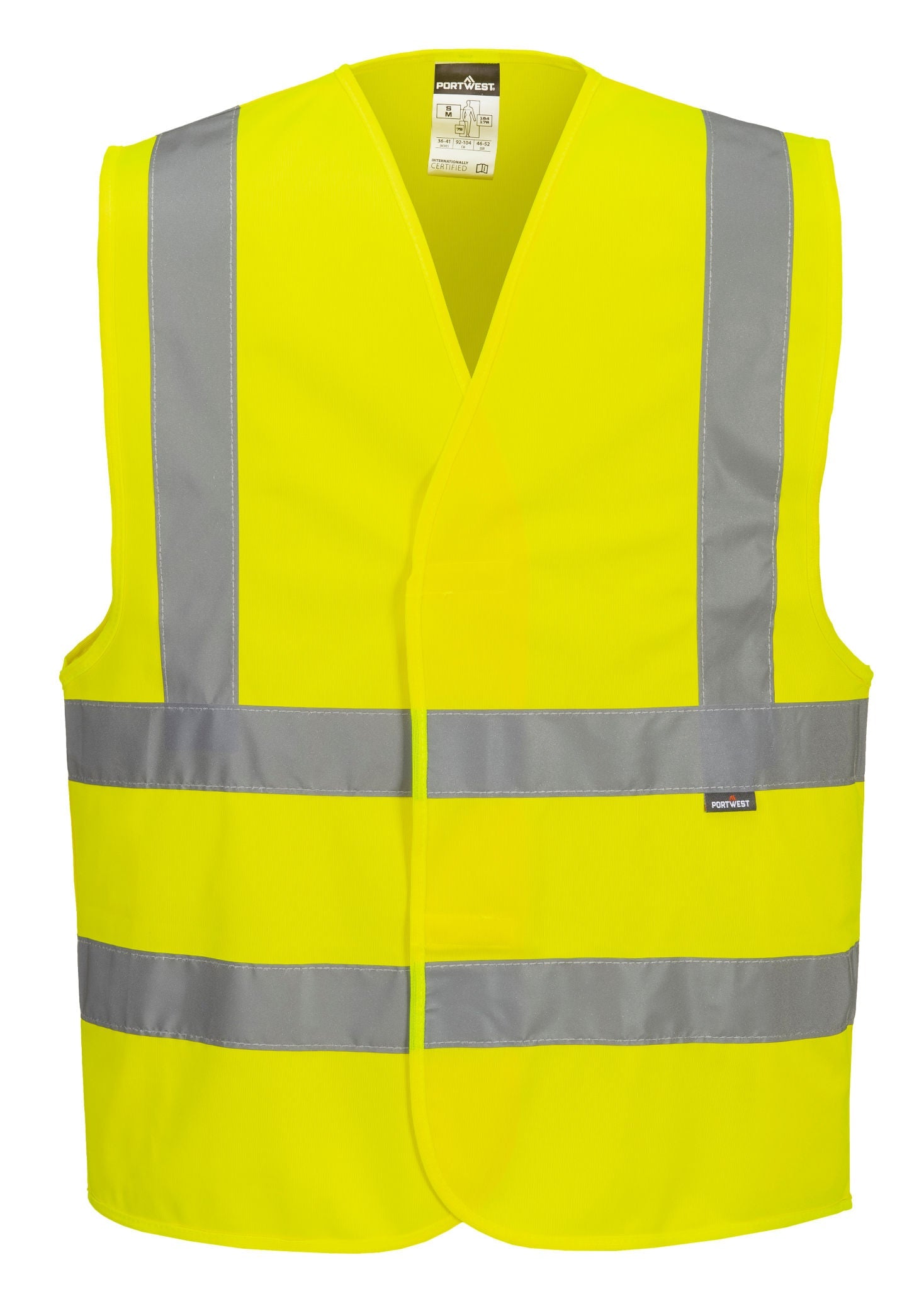 Hi-Vis Two Band and Brace Vest, Yellow - NZ Packaging