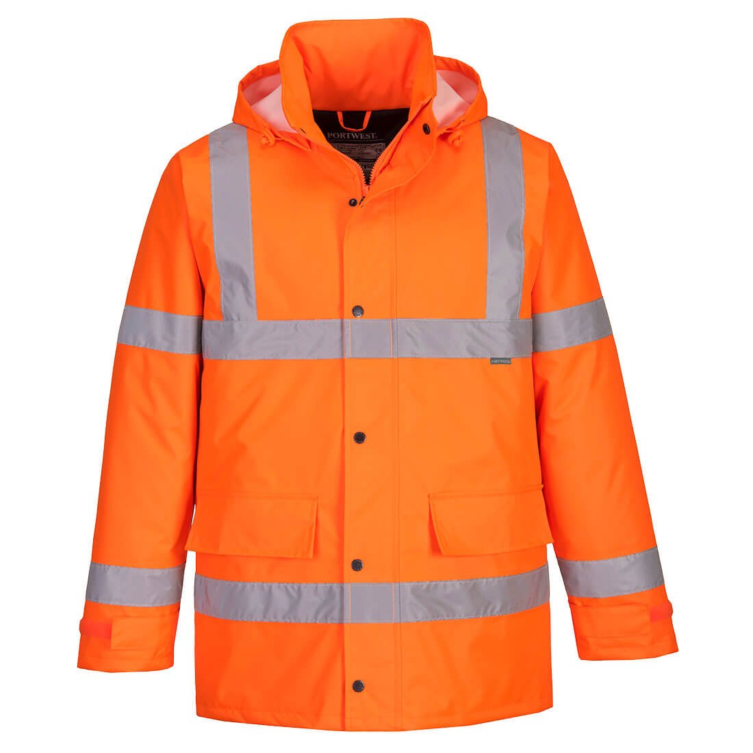 Hi-Vis Winter Traffic Jacket, Orange - NZ Packaging