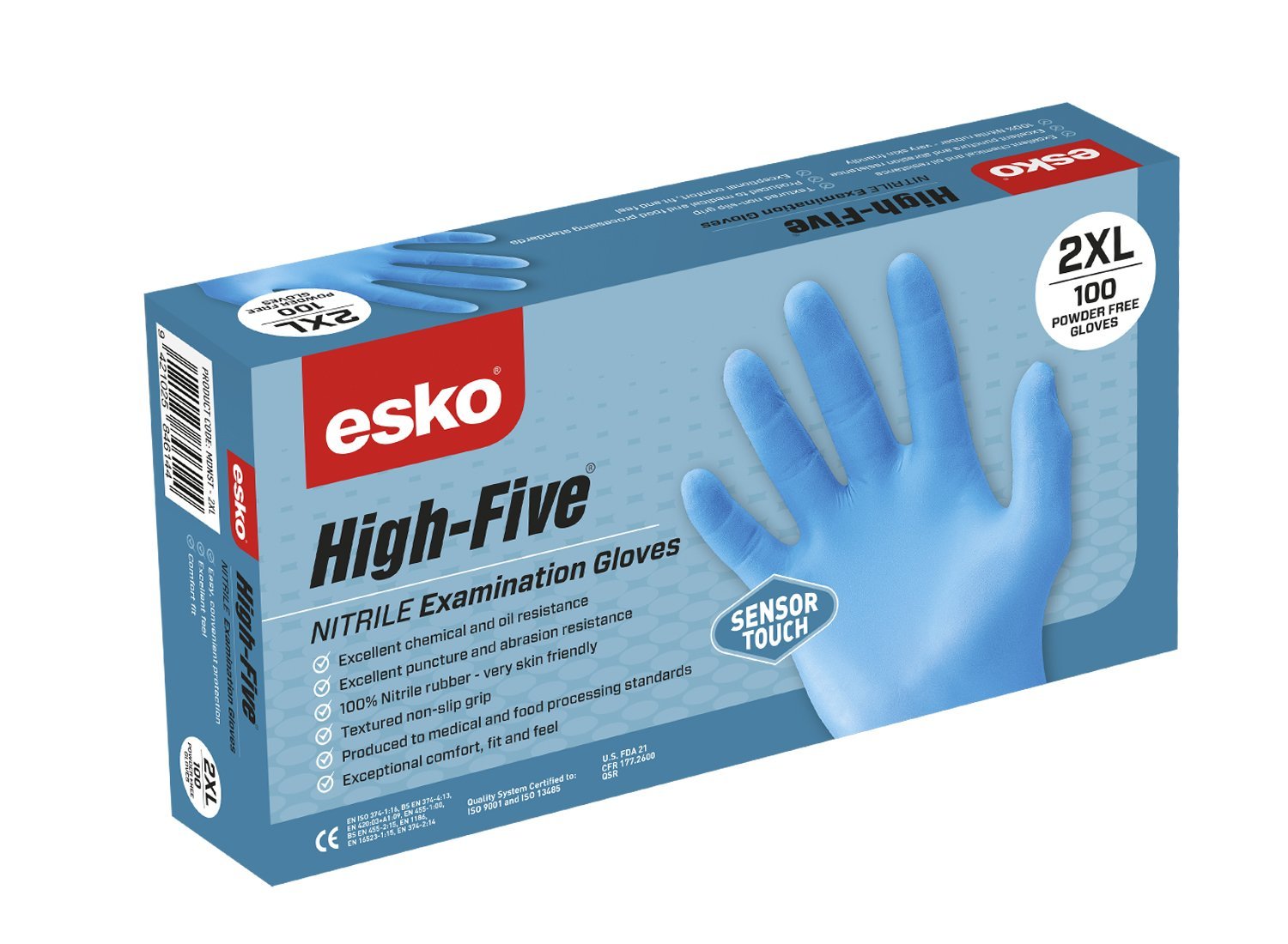 High Five Sensortouch Disposable Nitrile Glove, Box 100 - NZ Packaging