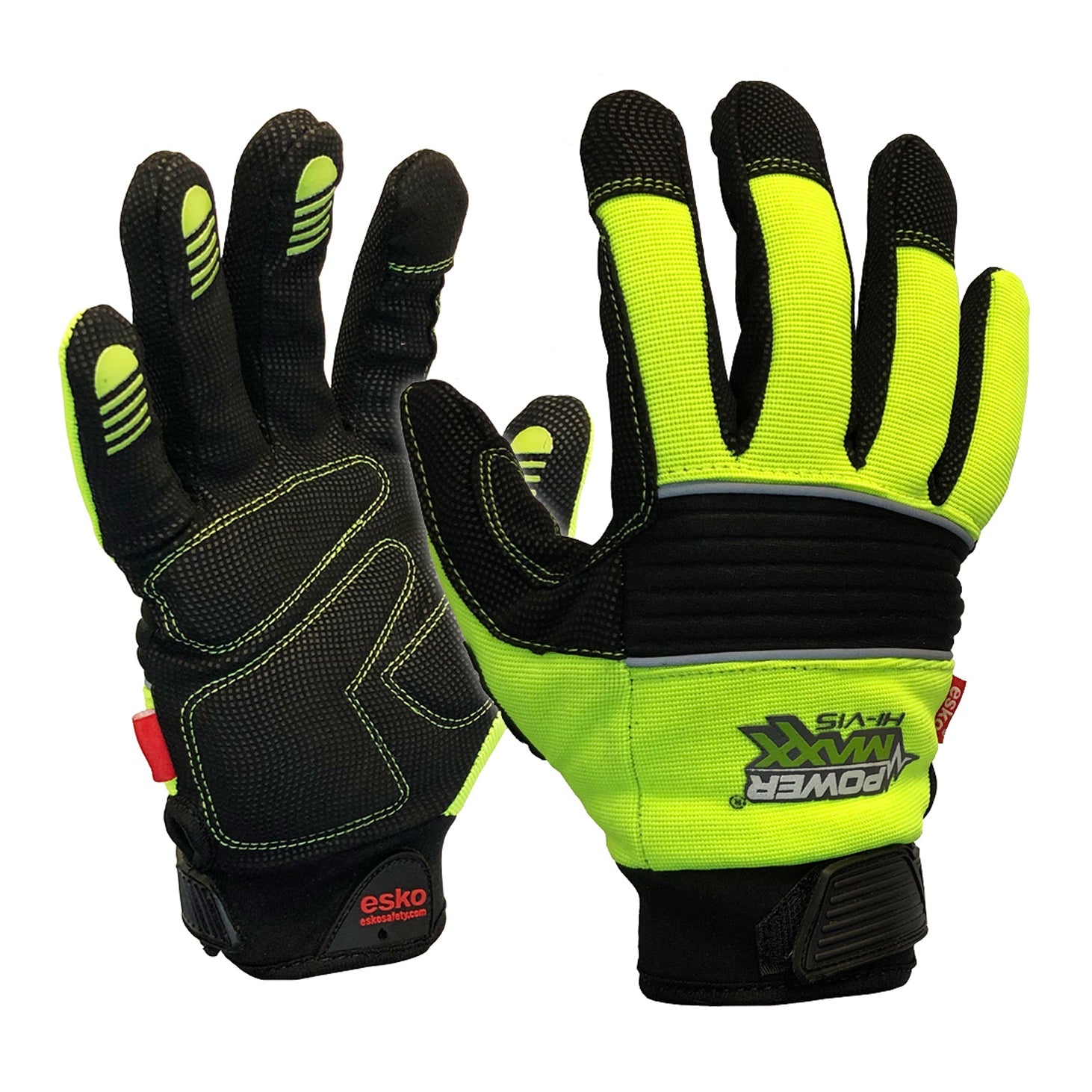 Hivis Yellow Powermaxx Hi-Vis Tough Premium Synthetic Leather Rigger - NZ Packaging