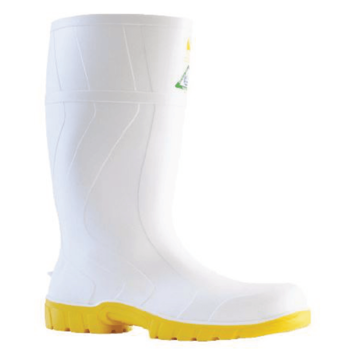 Industrial Gumboots , White/Yellow - NZ Packaging