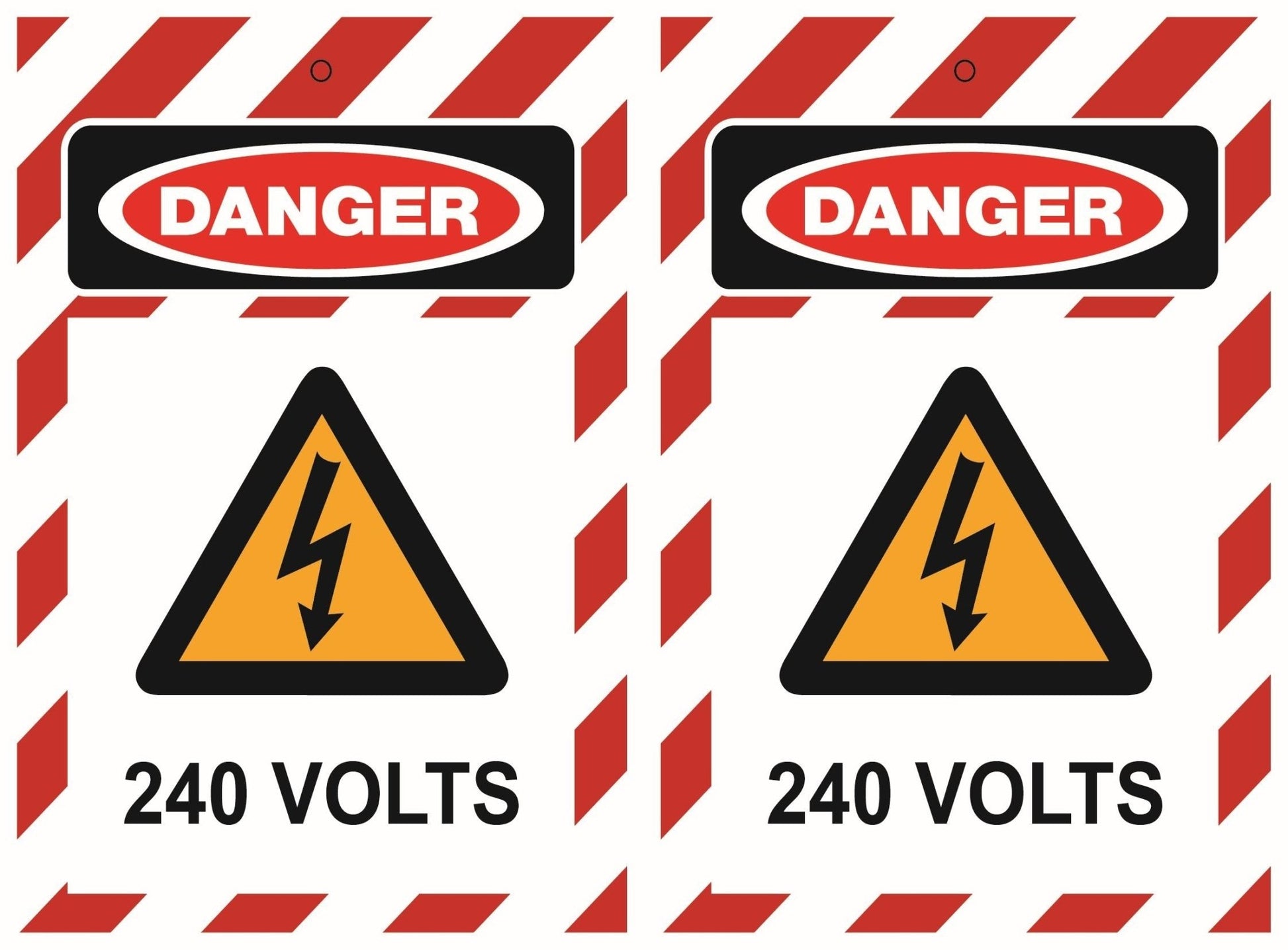 Isolock Lockout Tag - Danger 240 Volts- Pk/25 Tags - NZ Packaging
