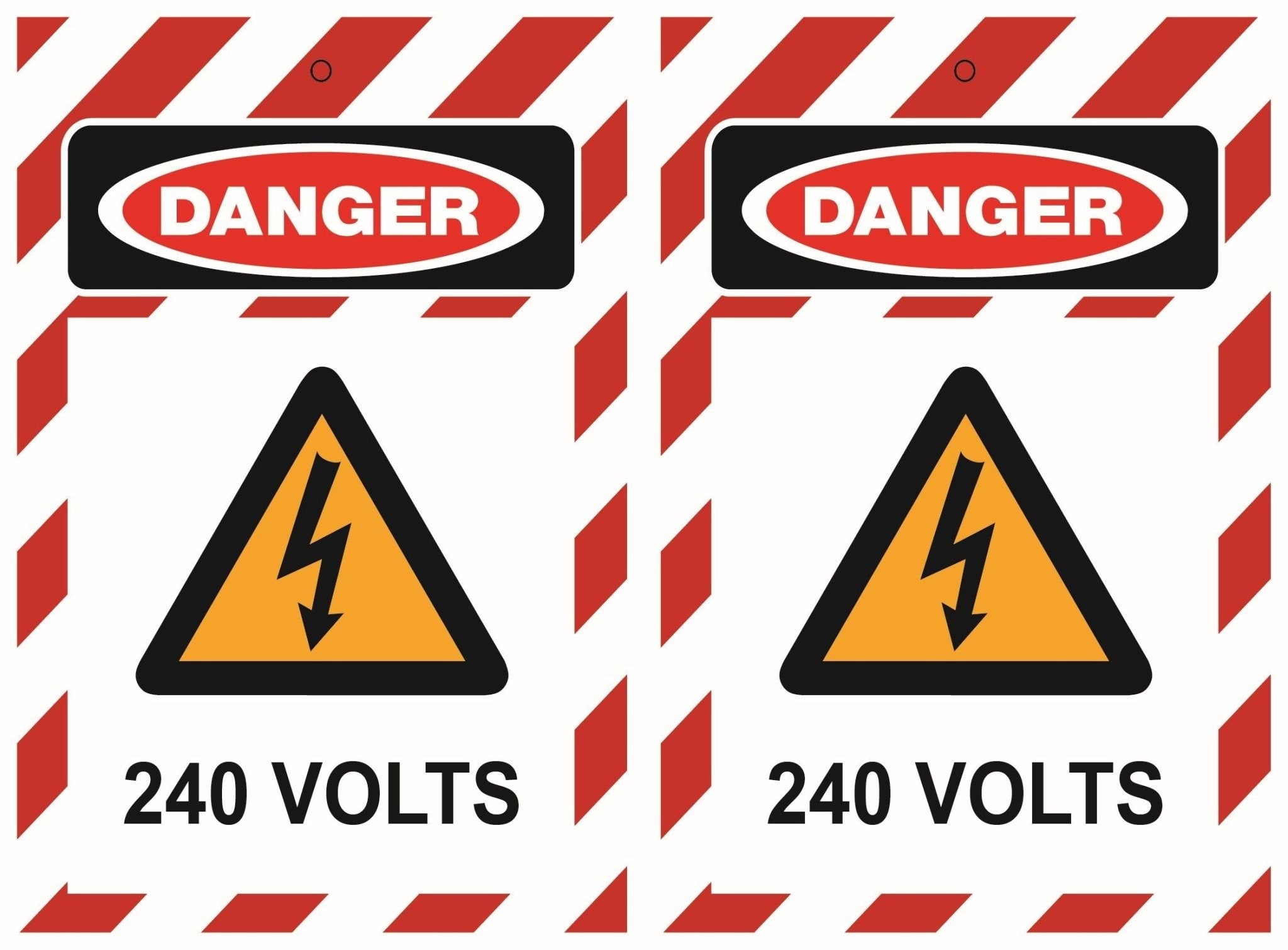 Isolock Lockout Tag - Danger 240 Volts- Pk/25 Tags - NZ Packaging