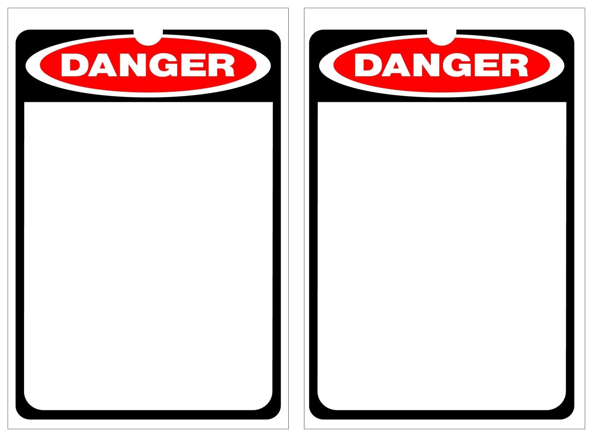 Isolock Lockout Tag - Danger - Blank With Chevrons- Pk/25 Tags - NZ Packaging