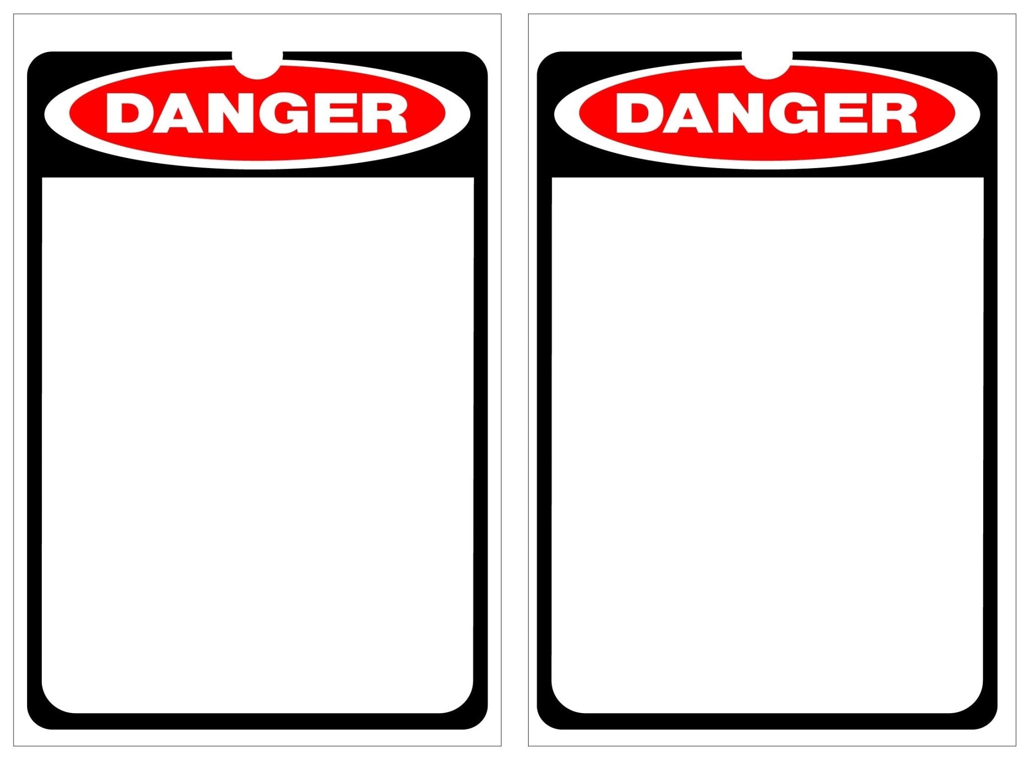 Isolock Lockout Tag - Danger - Blank With Chevrons- Pk/25 Tags - NZ Packaging