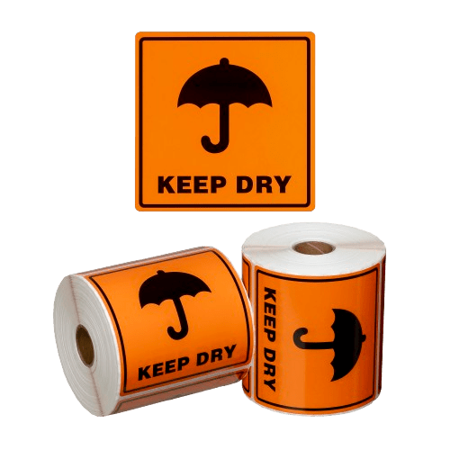 Keep Dry Label, 99mm X 99mm - NZ Packaging