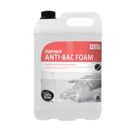 Kemsol Anti - Bac Foam Antimicrobial Foaming Hand Soap 5L - NZ Packaging
