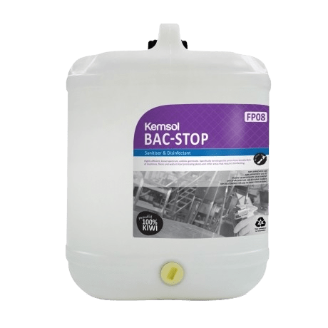 Kemsol Bac - Stop Sanitiser & Disinfectant 20L - NZ Packaging