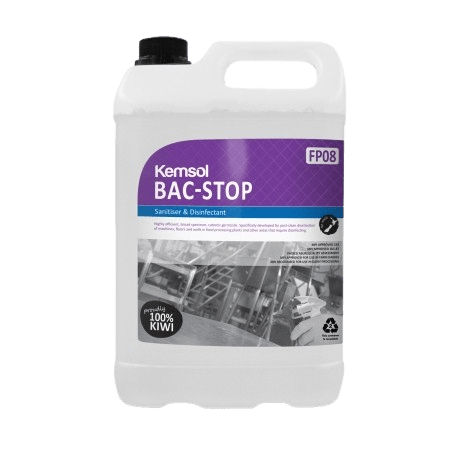 Kemsol Bac - Stop Sanitiser & Disinfectant 5L - NZ Packaging
