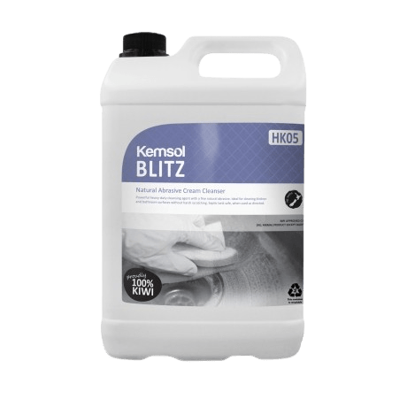 Kemsol Blitz Natural Abrasive Cream Cleanser 5L - NZ Packaging