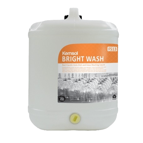 Kemsol Bright Wash Non - Caustic Auto - Dish and Glass Washing Liquid 20L - NZ Packaging
