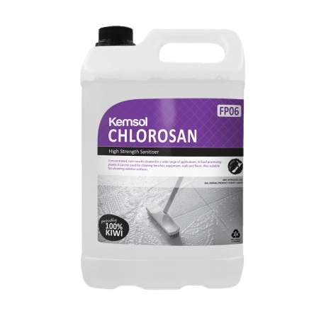 Kemsol Chlorosan High Strength Sanitiser 5L - NZ Packaging