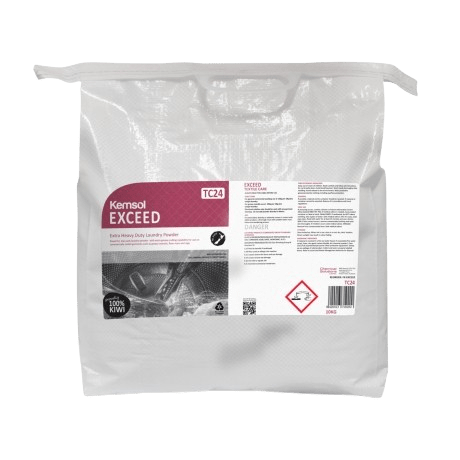 Kemsol Exceed Extra Heavy Duty Laundry Powder (Dg Class 8) 10L - NZ Packaging