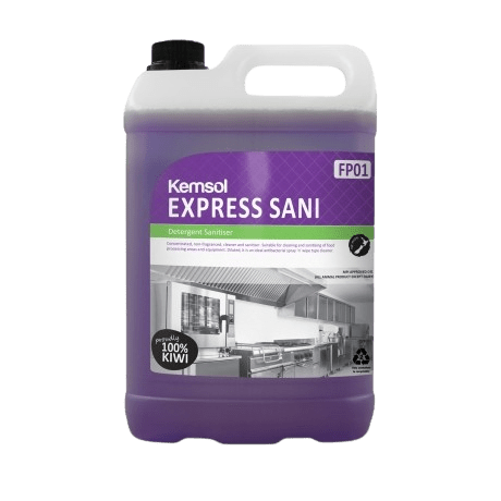 Kemsol Express Sani Detergent Sanitiser 5L - NZ Packaging