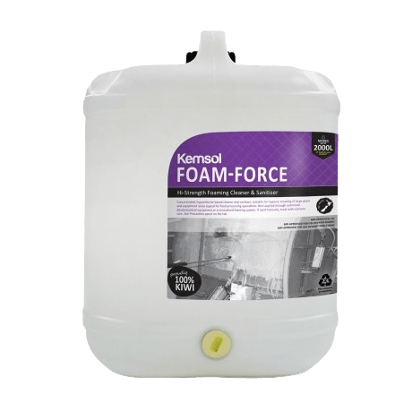 Kemsol Foam - Force Hi - Strength Foaming Cleaner & Sanitiser 20L - NZ Packaging