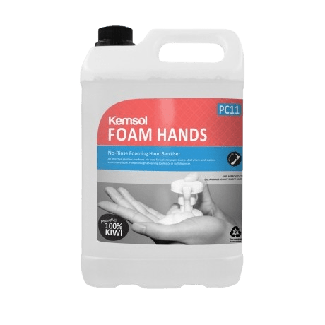 Kemsol Foam Hands No - Rinse Foaming Hand Sanitiser 5L - NZ Packaging