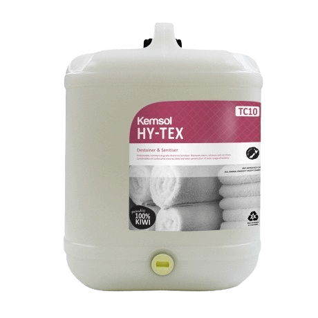 Kemsol Hy-Tex Destainer & Sanitiser 20L - NZ Packaging