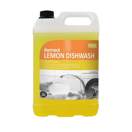 Kemsol Lemon Dishwash General Purpose Detergent 5L - NZ Packaging