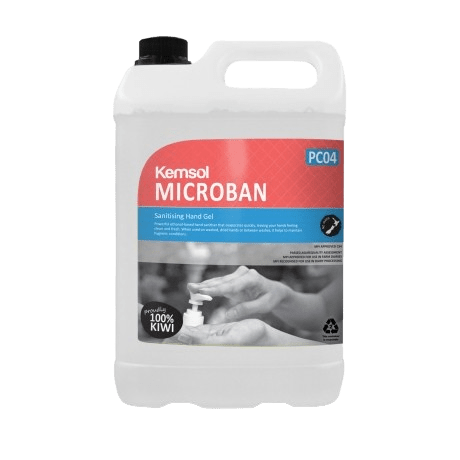 Kemsol Microban Sanitising Hand Gel 5L - NZ Packaging