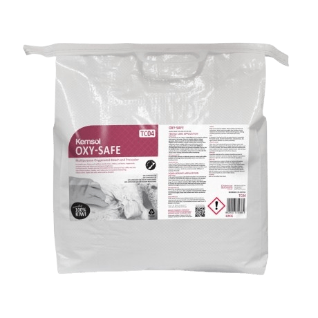 Kemsol Oxysafe Heavy Duty Oxygen Bleach Powder 10 Kg - NZ Packaging