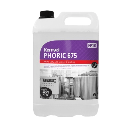 Kemsol Phoric 675 Heavy - Duty Acid Cleaner & Sanitiser 5L - NZ Packaging