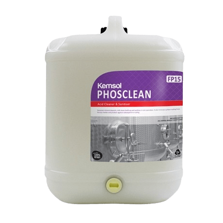 Kemsol Phosclean Acid Cleaner & Sanitiser 20L - NZ Packaging