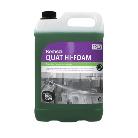Kemsol Quat Hi - Foam Foaming Cleaner & Sanitiser 5L - NZ Packaging