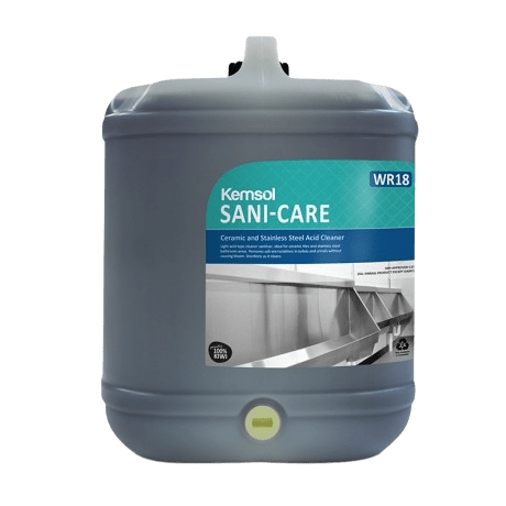 Kemsol Sani - Care Ceramic and Stainless Steel Acid Cleaner 20L - NZ Packaging