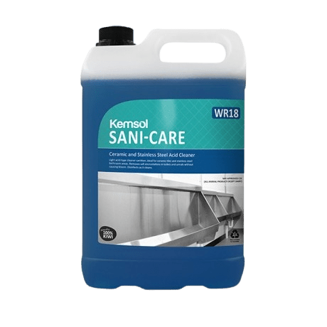Kemsol Sani - Care Ceramic and Stainless Steel Acid Cleaner 5L - NZ Packaging