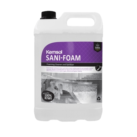 Kemsol Sani - Foam Foaming Cleaner and Sanitiser 5L - NZ Packaging